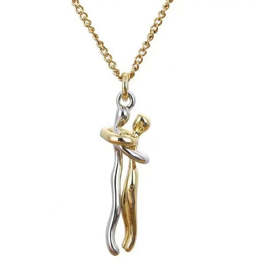 Embrace Couple Pendant Necklace | Adjustable Hugging Jewelry Gift - Orelia Boutique
